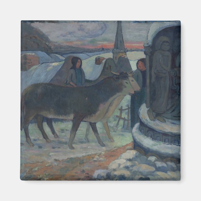 Weihnachtsabend (Der Segen des Oxen) Magnet (Vorne)