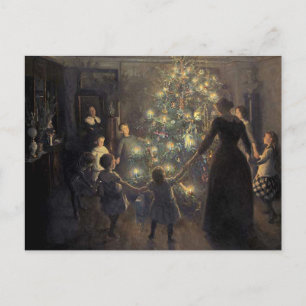 Weihnachtsabend Feiertagspostkarte