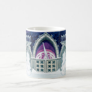 Weihnachtsabend (gotische Architektur im Winter) Kaffeetasse