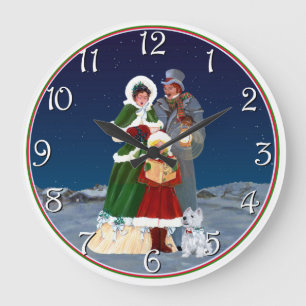 Weihnachtsabend Große Wanduhr