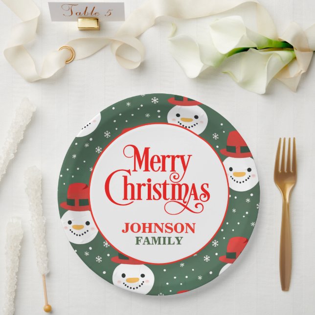 Weihnachtsabend Party Paper Teller (Hochzeit)