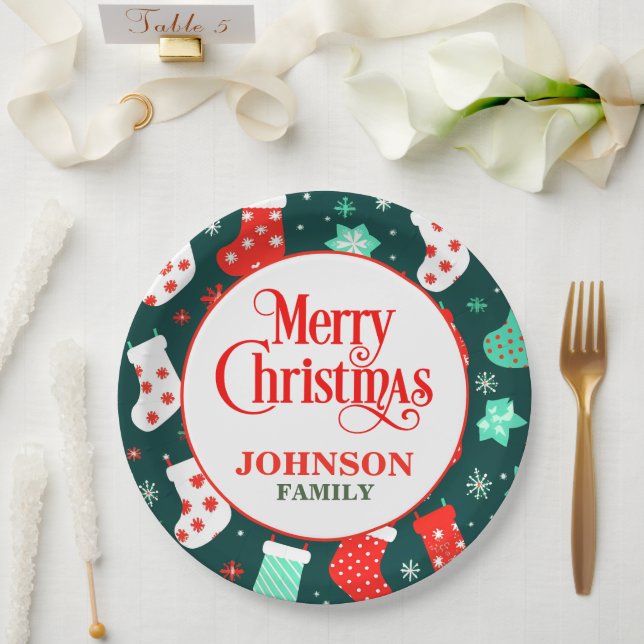 Weihnachtsabend Party Paper Teller (Hochzeit)