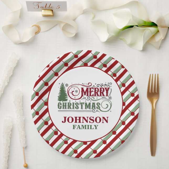 Weihnachtsabend Party Paper Teller (Hochzeit)