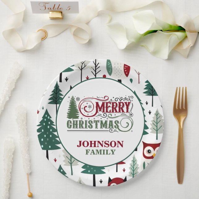 Weihnachtsabend Party Paper Teller (Hochzeit)