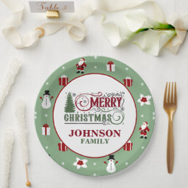 Weihnachtsabend Party Paper Teller