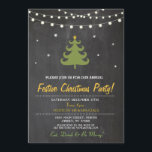 Weihnachtsabend Party Tree Lights Tree Einladung<br><div class="desc">Elegantes Weihnachts-Party-Design. ÄNDERN SIE DEN TEXT EINFACH,  UM IHR PARTY . Rückseite im Lieferumfang enthalten</div>