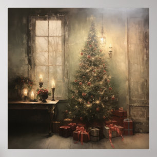 Weihnachtsabend-Poster Poster