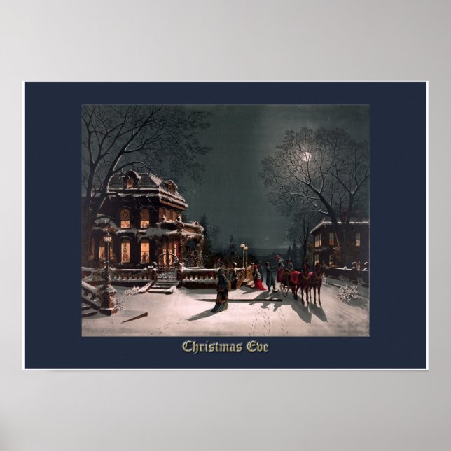 Weihnachtsabend von J. Hoover - Weihnachten Poster (Vorne)