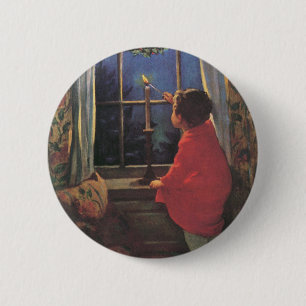 Weihnachtsabend von Jessie Willcox Smith Button