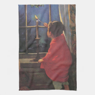 Weihnachtsabend von Jessie Willcox Smith Geschirrtuch