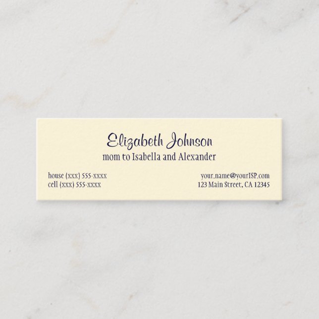 Weihnachtsabend von Jessie Willcox Smith Telefonnummerkarte (Vorderseite)