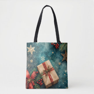 Weihnachtsabend Wasserfarbe Tasche