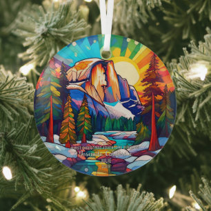 Weihnachtsabenteuer Geburtstag Gestank Glass Yosem Ornament Aus Glas