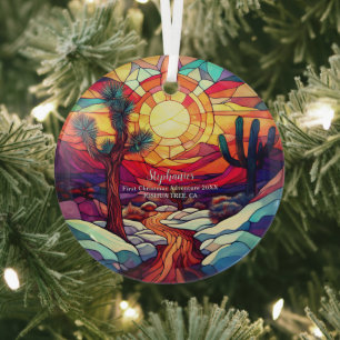 Weihnachtsabenteuer Joshua Tree Ornament Aus Glas