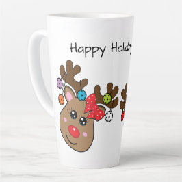 Weihnachtsabstimmung mit Reindeen, Sondertext Milchtasse