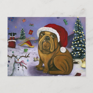 Weihnachtsabsturz Feiertagspostkarte