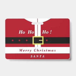 Weihnachtsabzeichen Weihnachtsmann Geschenk Benutz Ausweis