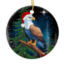 Weihnachtsadler Weihnachtsmannmütze