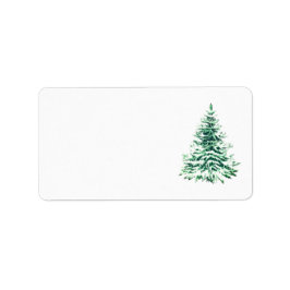 Weihnachtsadressen-Etiketten CHRISTMAS TREE Adressaufkleber