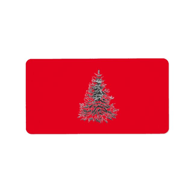 Weihnachtsadressen-Etiketten SAASONAL Adressaufkleber (Vorne)