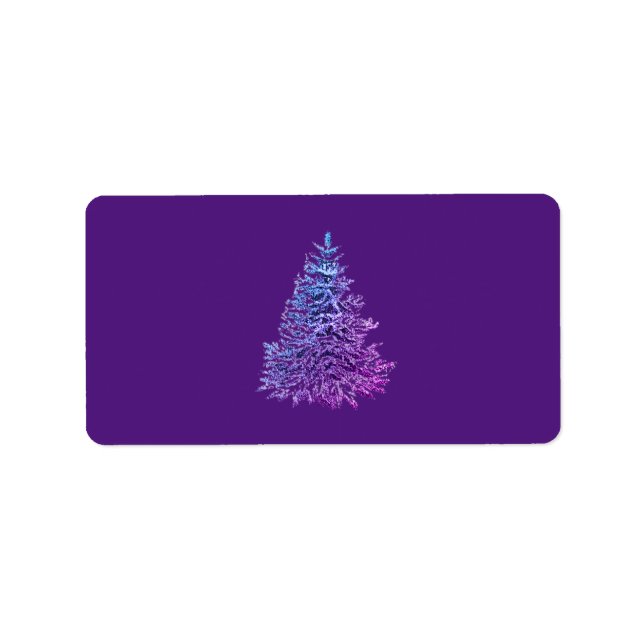 Weihnachtsadressen-Etiketten SAASONAL Adressaufkleber (Vorne)