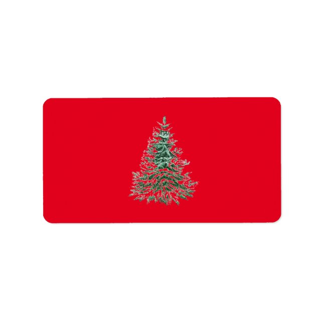 Weihnachtsadressen-Etiketten SAASONAL Adressaufkleber (Vorne)