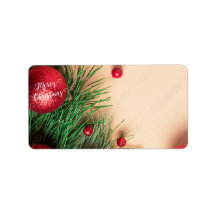 Weihnachtsadressen-Labels