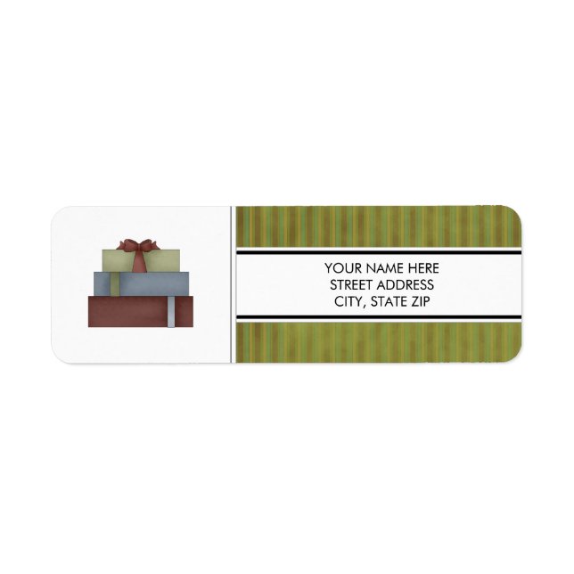 Weihnachtsadressen-Mailing-Labels (Vorne)