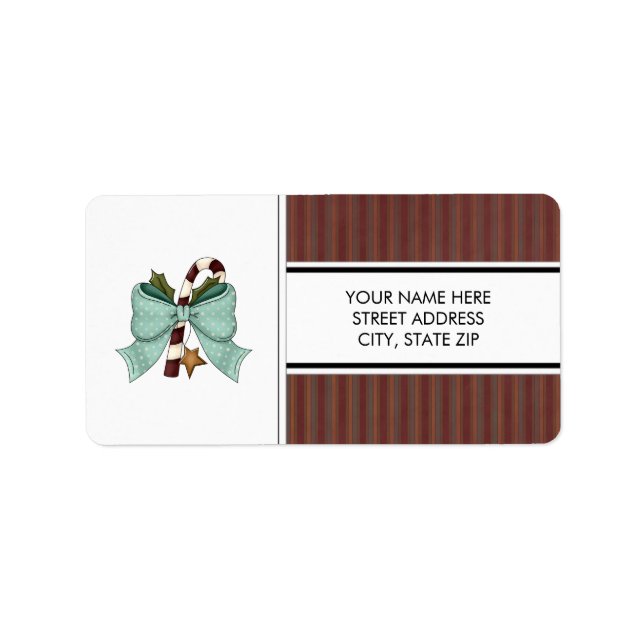 Weihnachtsadressen-Mailing-Labels Adressaufkleber (Vorne)