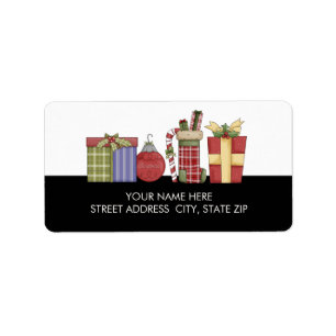 Weihnachtsadressen-Mailing-Labels Adressaufkleber