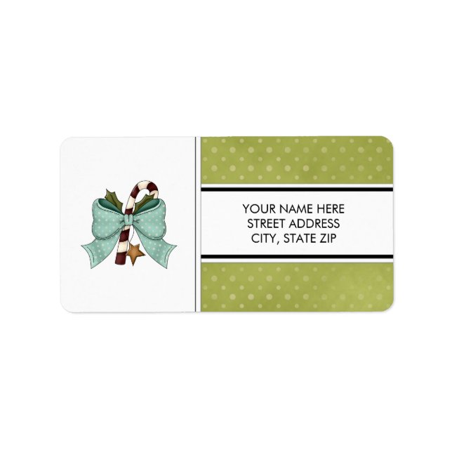 Weihnachtsadressen-Mailing-Labels Adressaufkleber (Vorne)