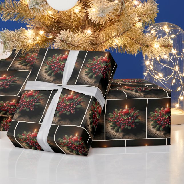 WeihnachtsAdvent Berry Center Geschenkpapier (Feiertage)