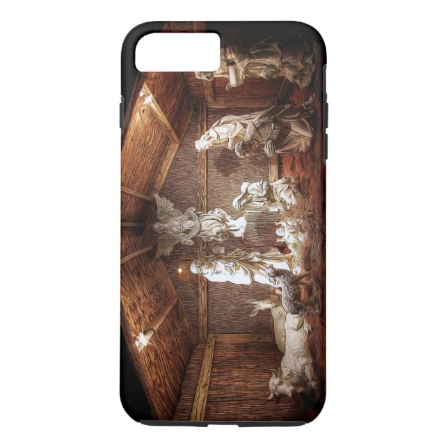 WeihnachtsAdvent Jesus Krippe Szene Case-Mate iPhone Hülle (Rückseite)