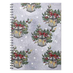 WeihnachtsAdvent Lantern Muster Notizblock