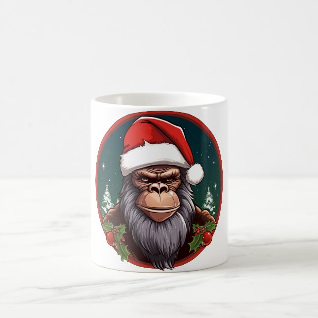 Weihnachtsaffe Kaffeetasse (Mittel)