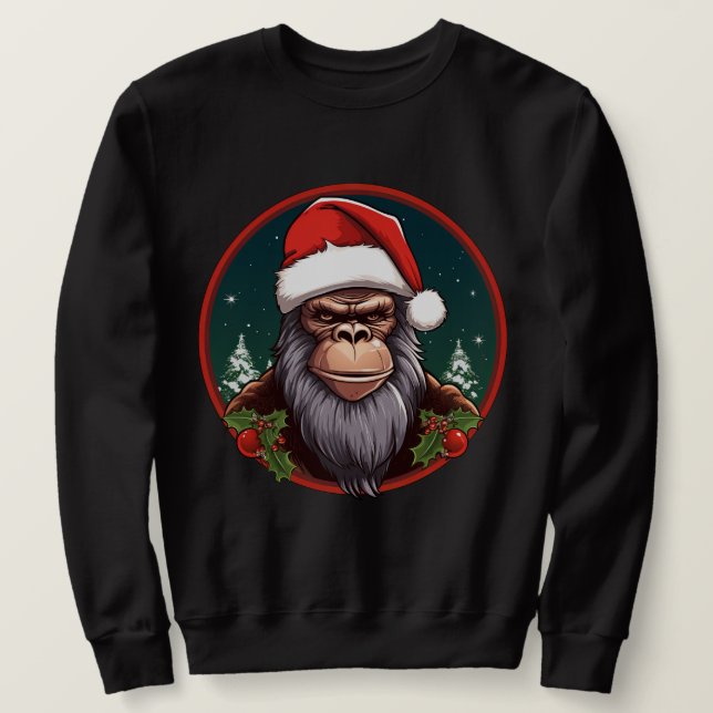 Weihnachtsaffe Sweatshirt (Design vorne)