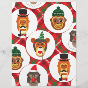 Weihnachtsaffen für Hipster