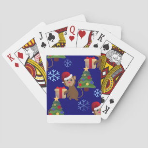 Weihnachtsaffen Spielkarten