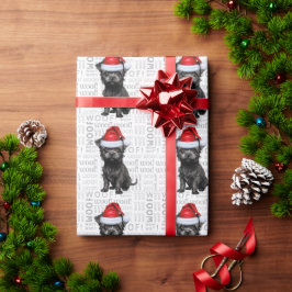 Weihnachtsaffeninscher für Hund-Lover-Urlaub Geschenkpapier