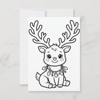 Weihnachtsaktivität, Weihnachtsmalvorlagen Dankeskarte