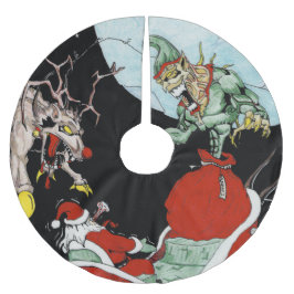 Weihnachtsalbtraum Custom Tree Skirt Polyester Weihnachtsbaumdecke