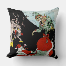 Weihnachtsalbtraum Polyester-Kissen Kissen