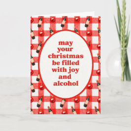 Weihnachtsalkohol Karte