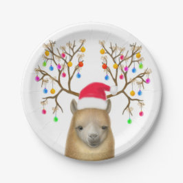 Weihnachtsalpaka-Papier-Teller Pappteller