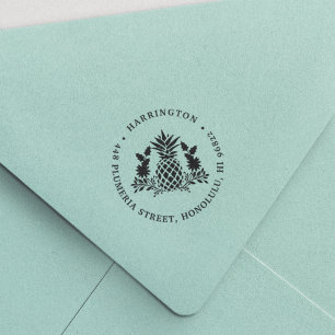 Weihnachtsananas Ferien-Rücksendeadresse Permastempel