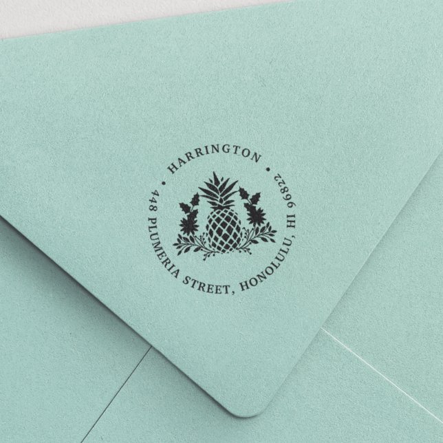 Weihnachtsananas | Ferien-Rücksendeadresse Permastempel (Von Creator hochgeladen)