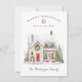 Weihnachtsänderungsanschrift Neue Zuhause Feiertagskarte