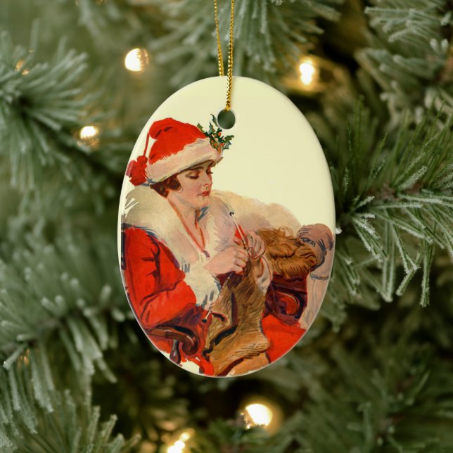 Weihnachtsanfall Keramik Ornament (Baum)