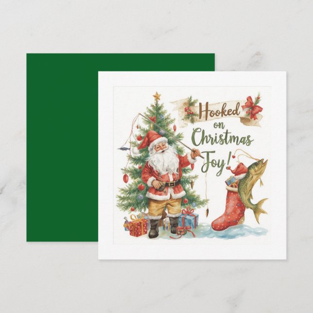 Weihnachtsanfang zum Thema Angelfreunde Feiertagskarte (Vorne/Hinten)