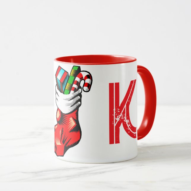 Weihnachtsanfängliche Tasse (VorderseiteRechts)
